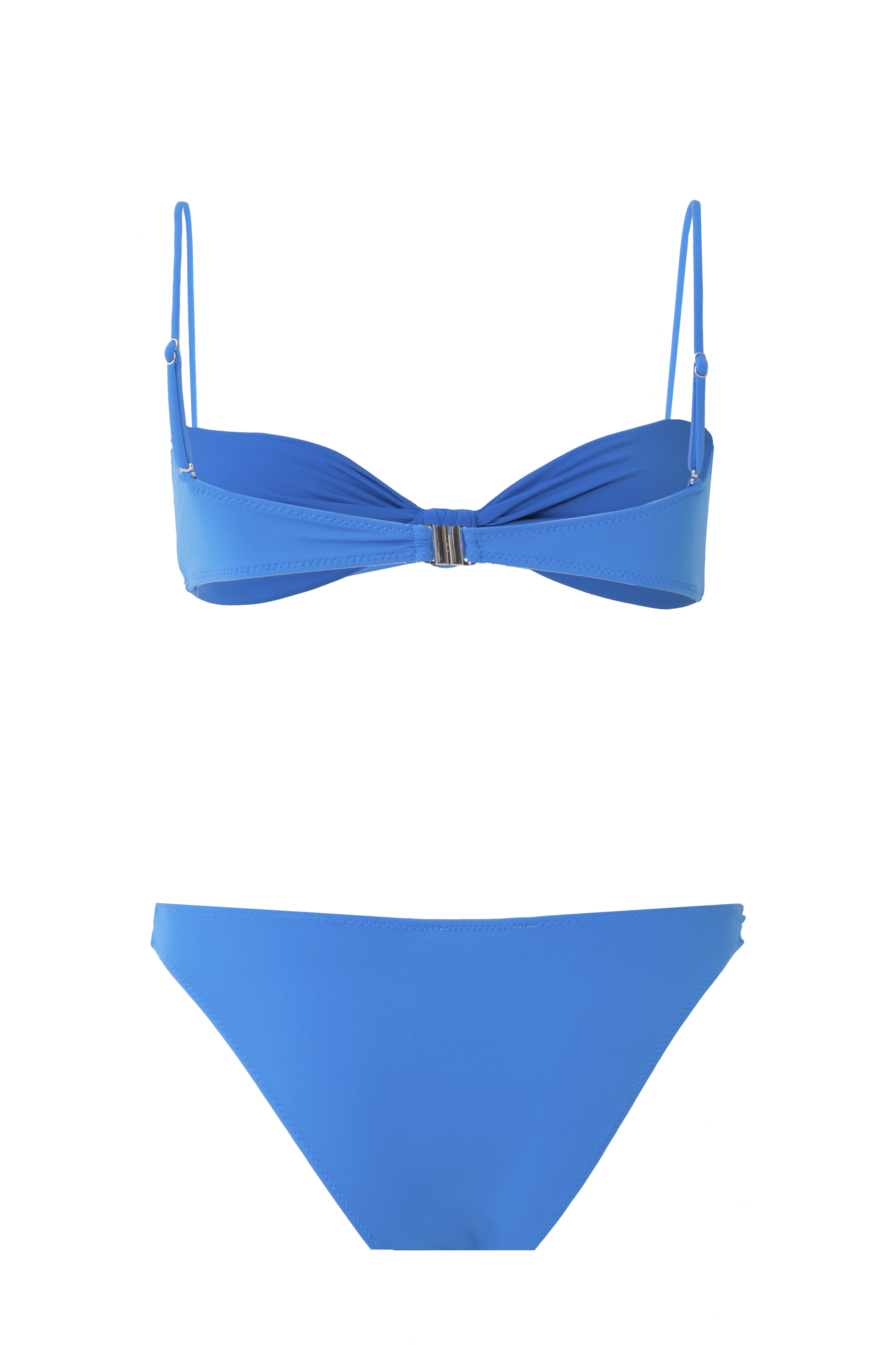 MIKKI Knot Detailed Blue Bikini Set